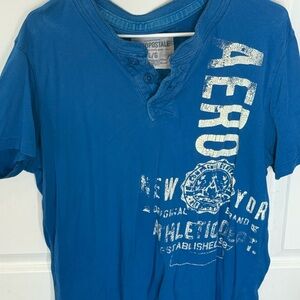 Aeropostale Blue Graphic Tee